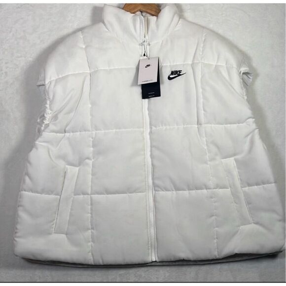 Nike Sportswear Classic Puffer Therma-FIT Loose Vest White‎ FB7679-100 Women's L - Picture 1 of 11